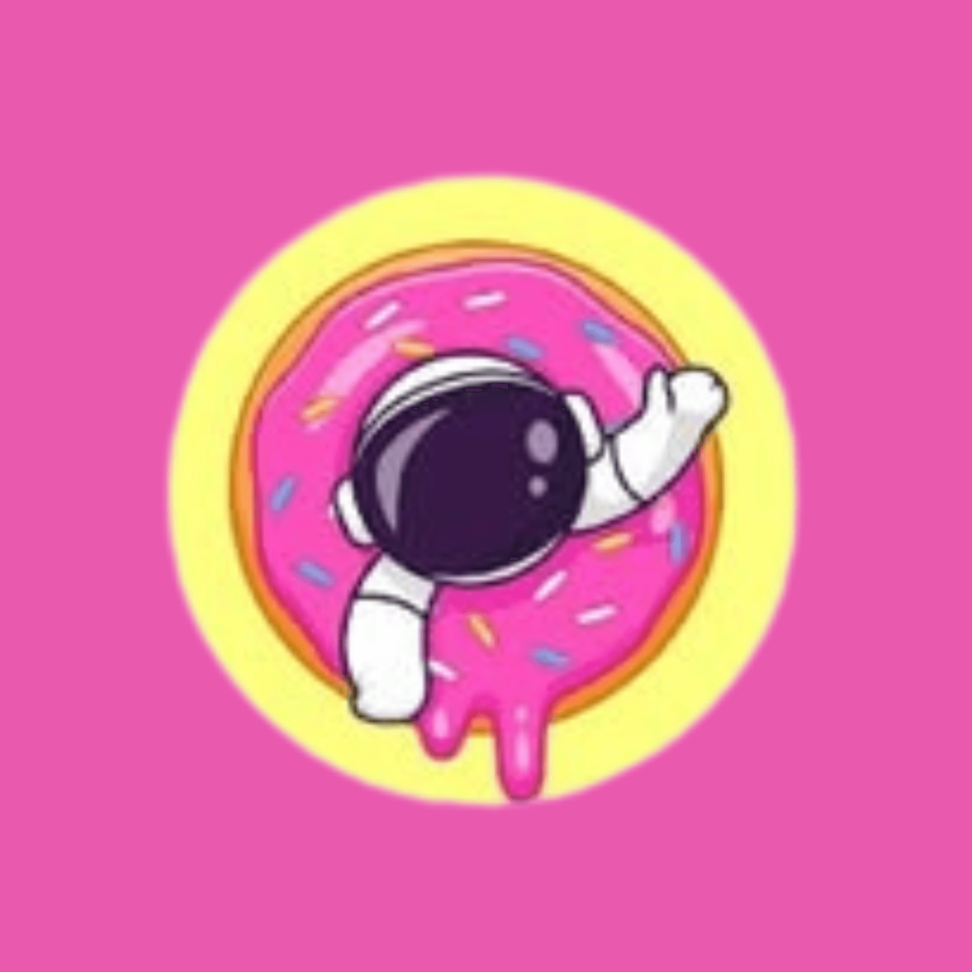 astronaut in dounut